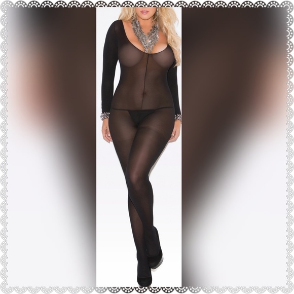 🆕Cuddle Season LS Open Crotch Lingerie Bodystocki - Picture 8 of 15